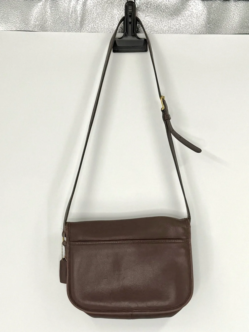 Coach 9790 Vintage Leather City Bag Crossbody Turnlock Purse, Mahogany Brown